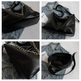 Women Chain Shoulder Bag PU Leather Crossbody Bags Solid Female Purse Bags