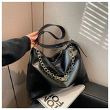 Women Chain Shoulder Bag PU Leather Crossbody Bags Solid Female Purse Bags