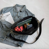 Women Chain Shoulder Bag PU Leather Crossbody Bags Solid Female Purse Bags