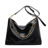Women Chain Shoulder Bag PU Leather Crossbody Bags Solid Female Purse Bags