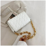 Metal Chain Shoulder Messenger Bag Retro Clutch Handbag