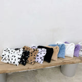 Cherry Pattern Print Underarm Bag Plush Shoulder Bag