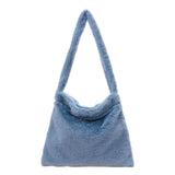 Cherry Pattern Print Underarm Bag Plush Shoulder Bag