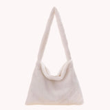 Cherry Pattern Print Underarm Bag Plush Shoulder Bag