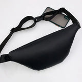 Women Chest Bag PU Leather Crossbody Shoulder Bags Punk Style Waist Bag