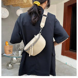Women Chest Bag PU Leather Waist Bag Female Crossbody Shoulder Bags