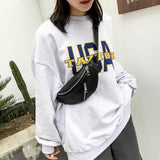 Women Chest Bag Pack Belt Waist PU Leather Crossbody Bag