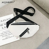 Women Chest Bag Pack Belt Waist PU Leather Crossbody Bag