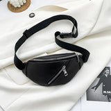 Women Chest Bag Pack Belt Waist PU Leather Crossbody Bag