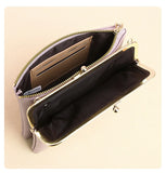 Crocodile Grain PU Leather Crossbody Bag Small Female Mobile Phone Bag