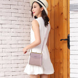 Crocodile Grain PU Leather Crossbody Bag Small Female Mobile Phone Bag