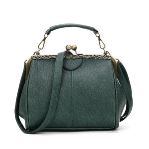 Women PU Leather Tote Handbag Vintage Crossbody Purse Messenger Bag
