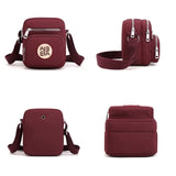 Nylon Women Clutch Messenger Bag Small Vintage Lady Handbag