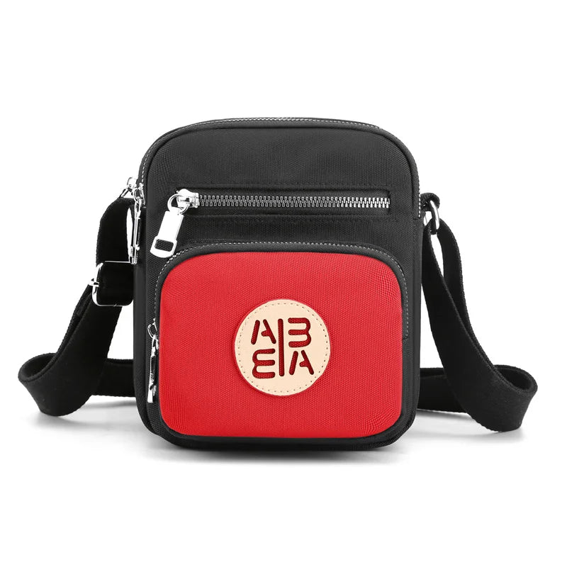 Vintage Small Messenger Bag Women's Clutch Nylon Handbag