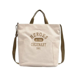 Canvas Frog Pendant Shoulder Bag Large Capacity Messenger Bags