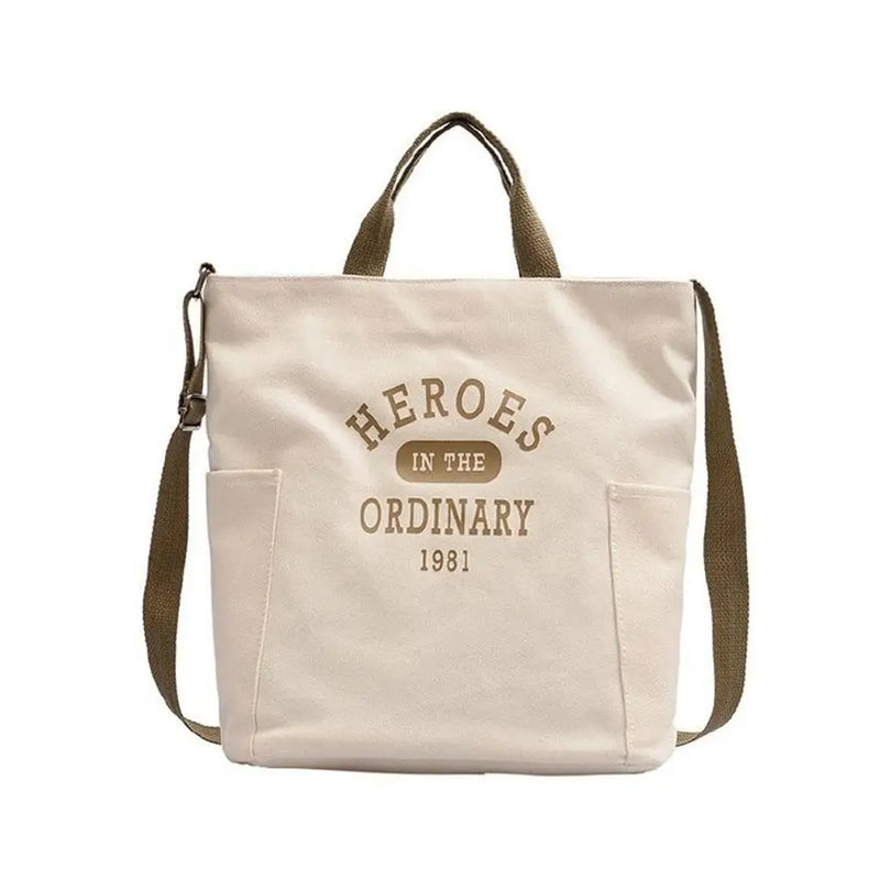 Canvas Frog Pendant Shoulder Bag Large Capacity Messenger Bags