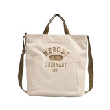Canvas Frog Pendant Shoulder Bag Large Capacity Messenger Bags