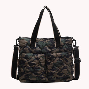 Cotton Padded Totes for Women, Large Capacity Crossbody Bags