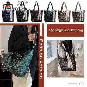 Soft Cotton Tote Bag with Zipper and Ribbon Handle