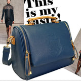 Barrel Shaped PU Cross Body Bag for Women