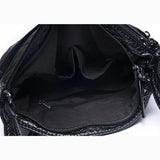 Women Crossbody Bag Soft Washed PU Leather Shoulder Bag Patchwork Messenger Bag