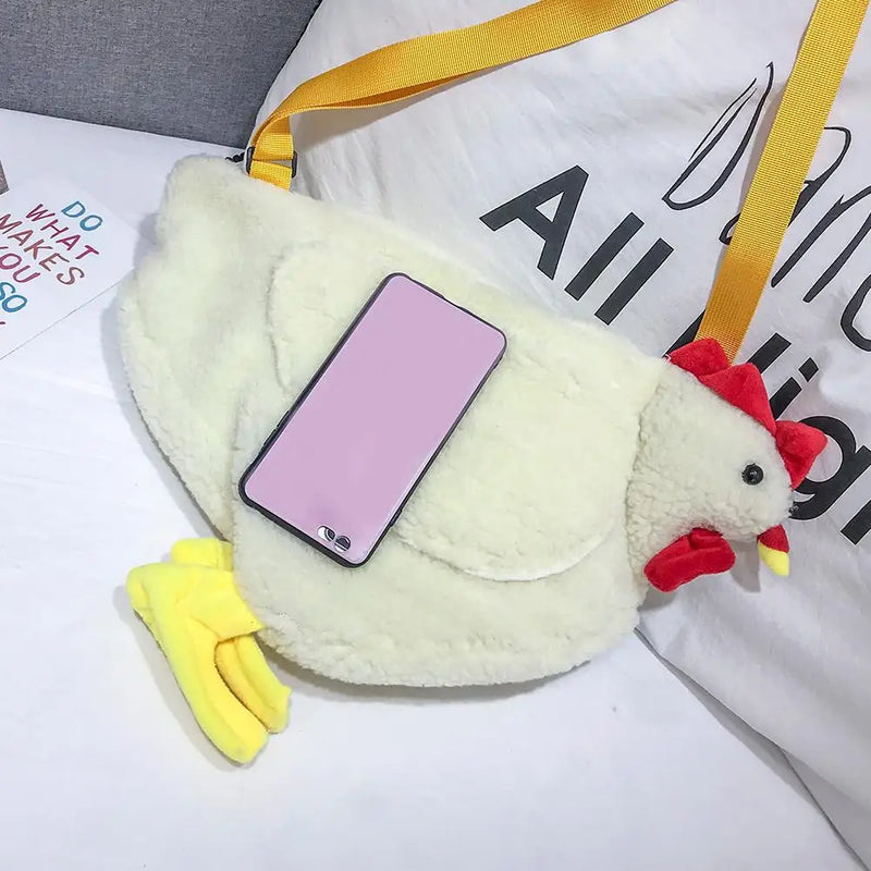 Chicken Pattern Crossbody Bag Women Shoulder Party Cellphone Bag