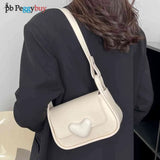 Women Crossbody Bag Love Clasp Shoulder Bag Casual Flap Messenger Handbag