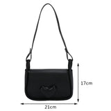 Women Crossbody Bag Love Clasp Shoulder Bag Casual Flap Messenger Handbag