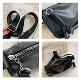 Women Crossbody Bag PU Leather Chain Messenger Bag Versatile Large Capacity