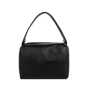 Women Crossbody Shoulder Bag PU Leather Solid Ladies Pleated Multifunctional Bag