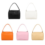 Women Crossbody Shoulder Bag PU Leather Solid Ladies Pleated Multifunctional Bag