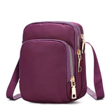Women Crossbody Shoulder Bag Zipper Handbag Wrist Purse