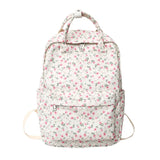 Floral Student Lady Book Bag Girl's College Backpack