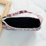Daisy Butterfly Plaid Canvas Shoulder Bag Vintage Mini Handbag