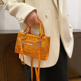 Mini Crossbody Stone Pattern Shoulder Bag Green