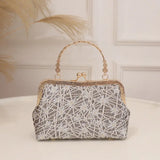 Floral Evening Bag Embroidered Women's Party Clutch Chain Messenger
