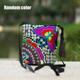 Women Ethnic Peony Min Shoulder Bag Embroidery Crossbody Handbag