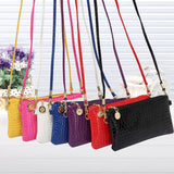 Faux Leather Crossbody Phone Bag with Zipper