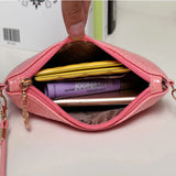 Faux Leather Crossbody Phone Bag with Zipper