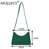 Women Solid Shoulder Bag Casual All-match Messenger Handbags