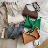 Women Solid Shoulder Bag Casual All-match Messenger Handbags