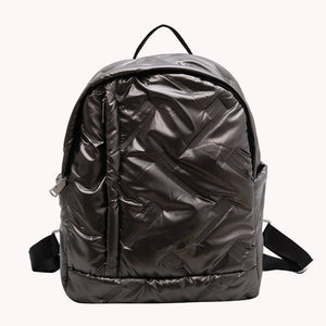 Waterproof Solid Color Female Backpack for Students