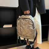 Waterproof Female Backpack Quilted Cotton Backpack for Autumn