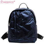 Waterproof School Backpack for Women Students Quilted Zipper Casual Bag