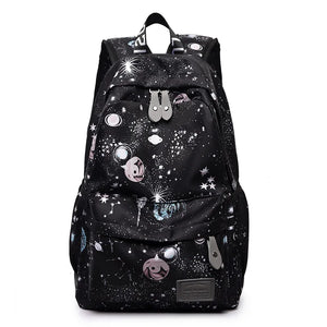Women Galaxy Dream Backpack Teenager Girls Shoulder Bags Waterproof Travel Bag