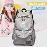 Women Galaxy Dream Backpack Teenager Girls Shoulder Bags Waterproof Travel Bag