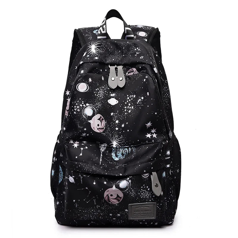 Women Galaxy Dream Backpack Teenager Girls Shoulder Bags Waterproof Travel Bag