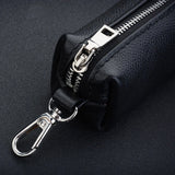 Leather Car Keychain Cover Zipper Case Key Bag Key Chain Pouch Key Holder