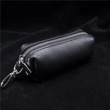 Leather Car Keychain Cover Zipper Case Key Bag Key Chain Pouch Key Holder