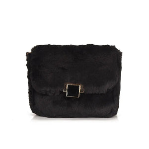 Plush Fur Crossbody Bag Soft Shoulder Purse Chain Satchel